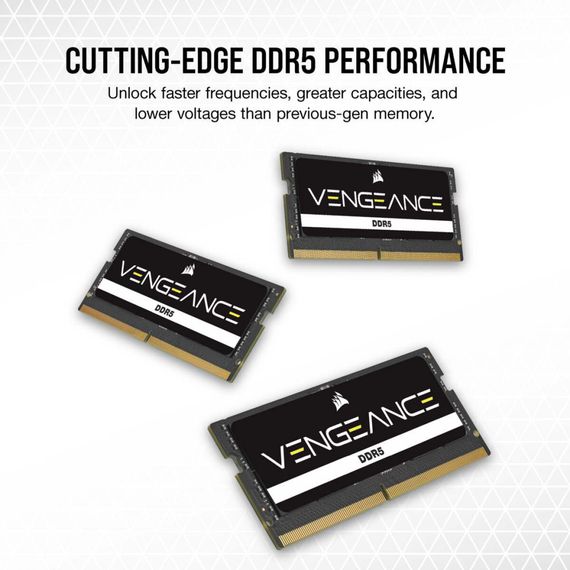 Модуль пам'яті для ноутбука SoDIMM DDR5 16GB 4800 MHz Vengeance Corsair (CMSX16GX5M1A4800C40) | Зображення 6