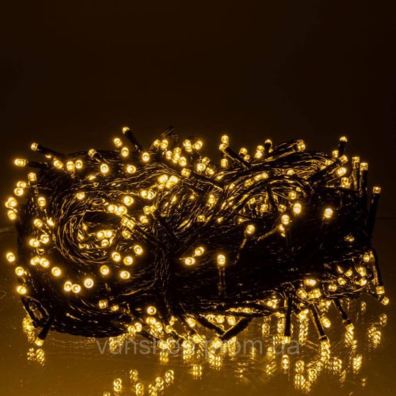 Гирлянда Рождественская фея уличная 50 (м) 500 LED черный провод Желтый CF500L50MBY | Зображення 1