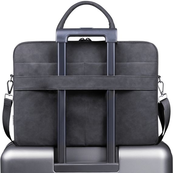 Сумка для ноутбука 15.6'' Defender Trendy з кишенею, шкіра, чорна