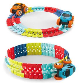 Інтерактивний трек з інерційною машинкою SHT 088 Changeable Trak (46pcs/1CAR) Colorful