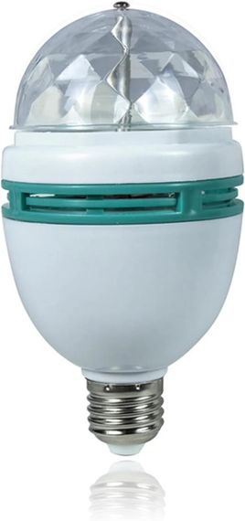 Диско лампа Ball RHD-15 LY 399 • Светодиодная вращающаяся диско-лампа Ball RHD-15 LY 399 E27 RGB для вечеринок и праздников