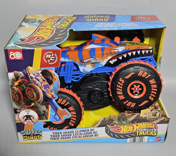 Машинка-внедорожник на радиоуправлении Hot Wheels Monster Trucks Tiger Shark Climber 1:15 (JFR39) | Зображення 2