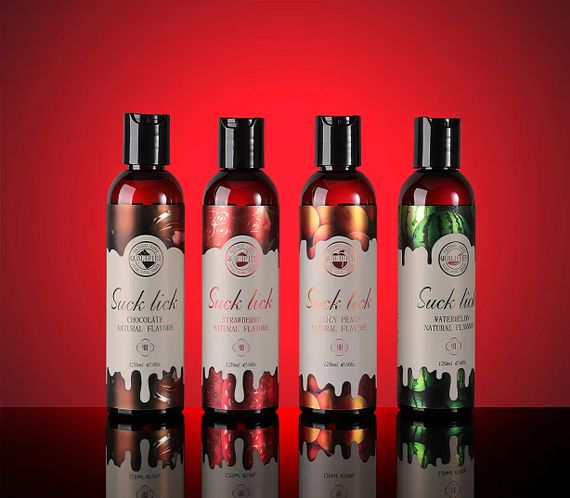 Оральний лубрикант Suck Lick з ароматом та смаком полуниці 120 ml | Зображення 7