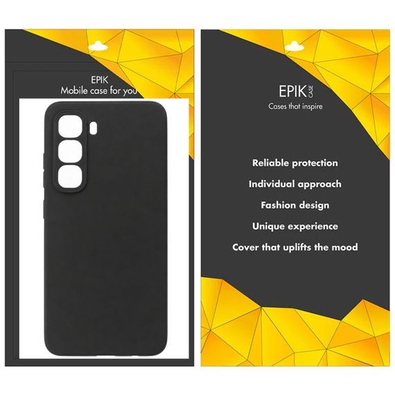 Чохол TPU Epik Black Full Camera для Infinix Hot 70 Чорний | Зображення 1