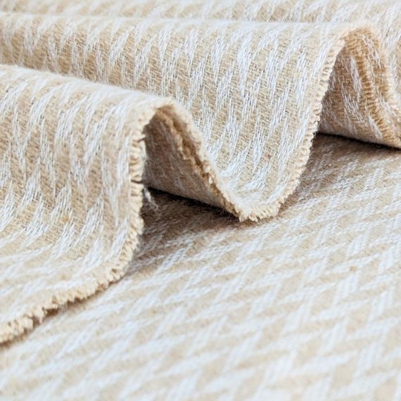 Плед бавовняний LINDA бежевий Love You 140 x 200 см | Зображення 3