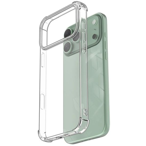 TPU чохол GETMAN Ease logo посилені кути для Apple iPhone 17 Pro Max / 18 Pro Max (6.9") Безбарвний (прозорий) | Зображення 3
