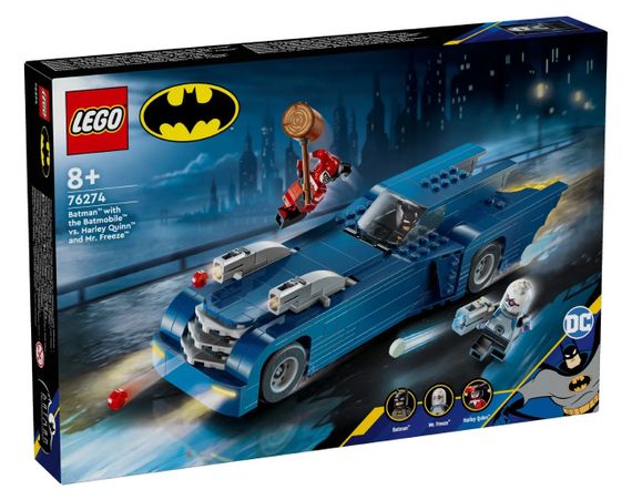 Конструктор LEGO Batman Бетмен на бетмобілі проти Харлі Квін і Містера Фріза 76274