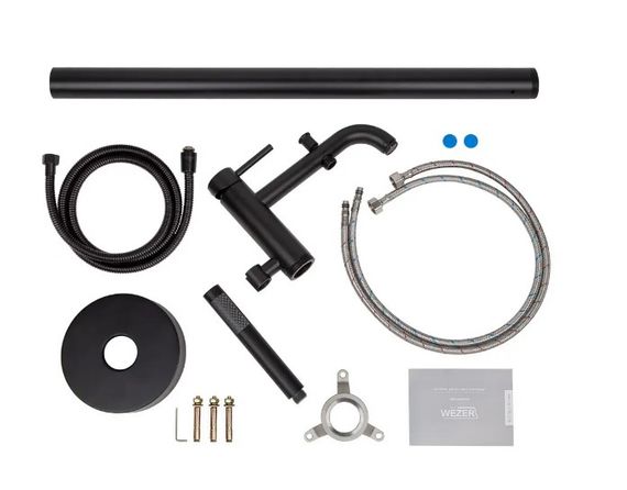 Змішувач для ванни WEZER EKO19A-01-BLACK | Зображення 3