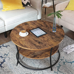 Журнальный столик Leobert Vasagle 80 x 80 x 45см в стиле Loft