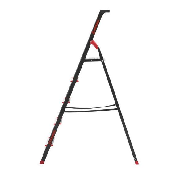 Драбина 5 сход., лоток для інвентарю, сталевий профіль, висота верхньої сход. 1,06 м INTERTOOL LT-0055 | Зображення 3