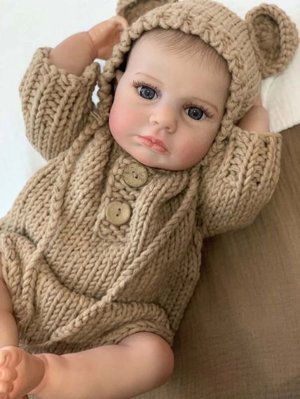 Силіконова Колекційна Лялька Реборн Анатомічний Новонароджений Хлопчик Немовля Міккі (Вінилова Лялька) 50 см Reborn | Зображення 1