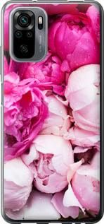 Чохол на Xiaomi Poco M5s Рожеві півонії з пластику FCh_050030