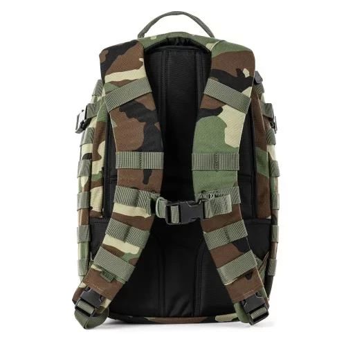 Тактичний рюкзак 5.11 Tactical RUSH 24L 2.0  Woodland міцний штурмовий рюкзак із системою MOLLE для військових, туризму та EDC | Зображення 1