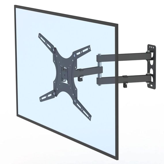 Кронштейн для телевізора 14"-55", 50 кг, HDL-117-B-2 / Кріплення для телевізора та монітора з поворотом | Зображення 1