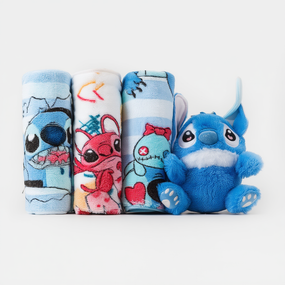 Набор детских полотенец из микрофибры 3 штуки 25*50 см с игрушкой синий Colorful Home 501-181-C-90BL