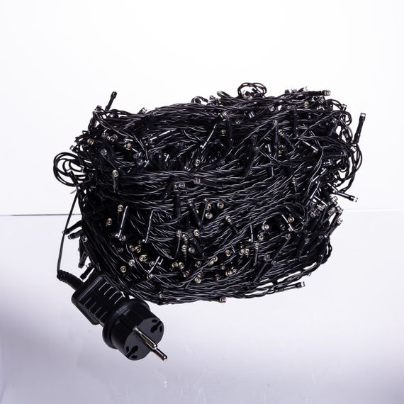 Гірлянда Різдвяна фея вулична 100 (м) 1000 LED чорний провід Жовтий CF1000L100MBY | Зображення 4