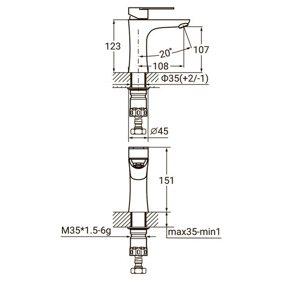 Змішувач для раковини Aquatica 9719001 | Зображення 4