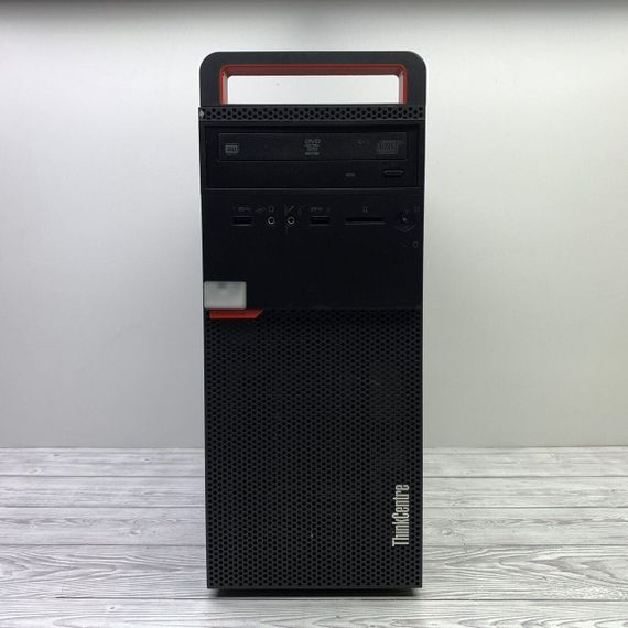 Комп'ютер Lenovo ThinkCentre M700 Tower / Intel Core i3-6100 (2 (4) ядра по 3.7 GHz) / 8 GB DDR4 / 120 GB SSD / Intel HD Graphics 530 / DVD-ROM б/в | Зображення 1