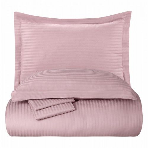 Постельное белье семейное Arya однотонное Sole AR-A107072-Rose 240x220 см | Зображення 1