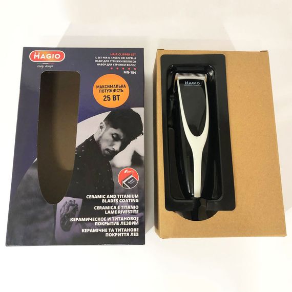 Машинка для гоління MAGIO MG-184, Професійна електробритва, Машинка HA-523 для стрижки | Зображення 9