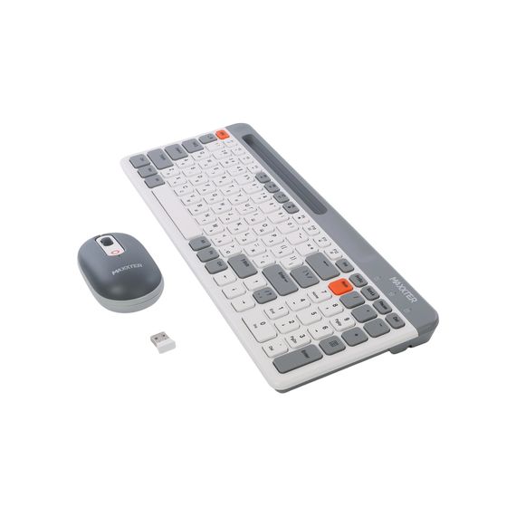 Комплект Maxxter KMS-WCM-03G-UA Wireless Gray/White (KMS-WCM-03G-UA) | Зображення 2