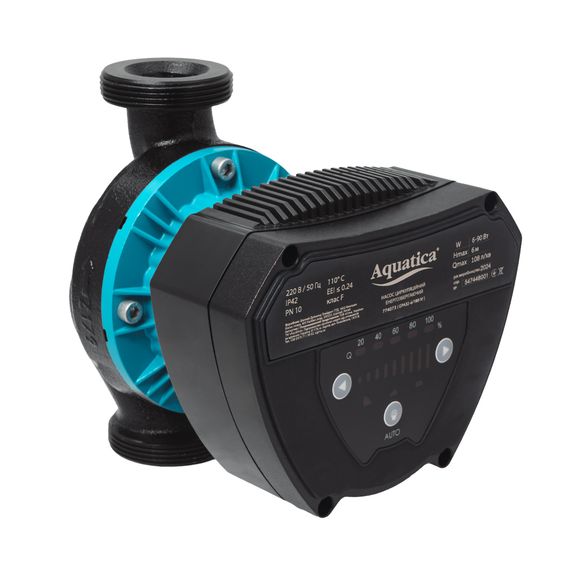 Циркуляційний насос Aquatica GPA32-6/180 IV енергозберігаючий, 6-90Вт Hmax 6м Qmax 108л/хв Ø2" 180мм + гайки (774073)