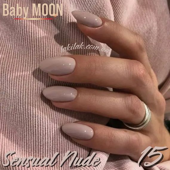 Гель-лак BABY MOON Sensual Nude №15 бежевий, 6 мл