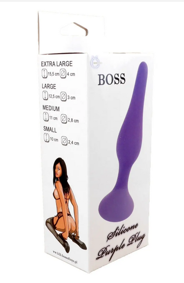 Анальний плаг Silicone Plug Purple — Small Sex Aura | Зображення 3