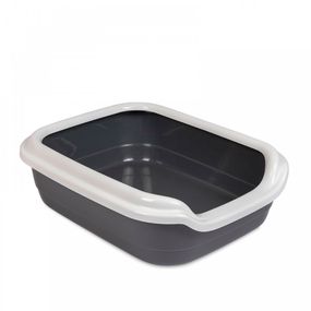 Туалет Природа Comfort L для котів сірий 49х39х15 см
