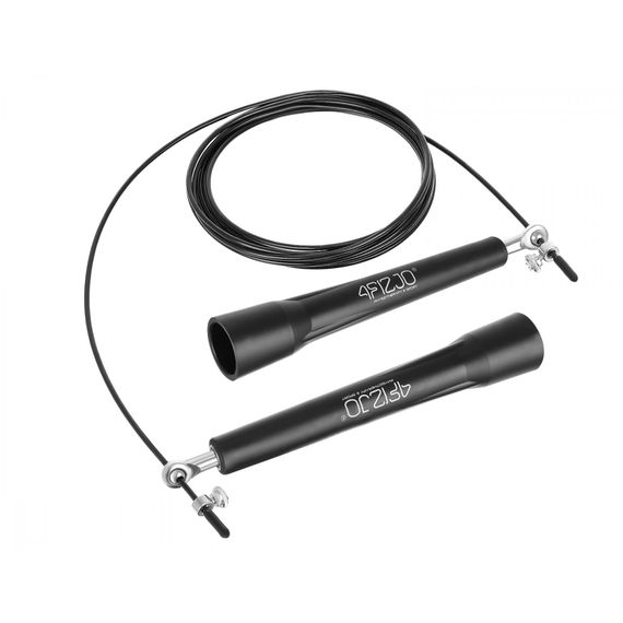Скакалка 4FIZJO Standard+ швидкісна для кросфіту Black 4FJ0183 (P-5907739311528) | Зображення 5