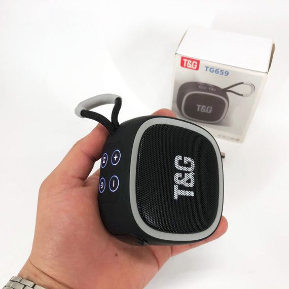 Портативна Bluetooth-колонка TG659 із ремінцем. WX-455 Колір: чорний | Зображення 5