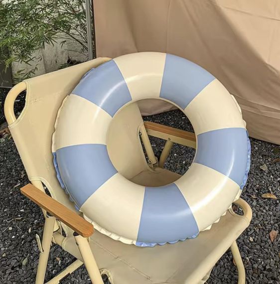 Надувне коло дитяче Біло Блакитна полоса 60 розмір | Зображення 1