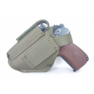 Кобура поясная ПМ чех/обойма (cordura хаки 600-D)