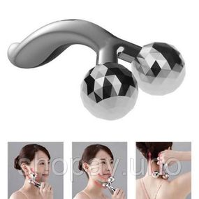 Роликовый массажер 3D MASSAGER для массажа лица и тела