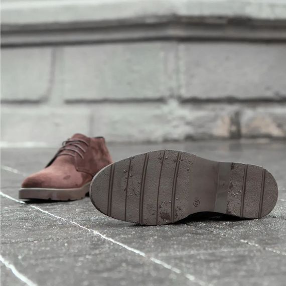 Замшеві черевики коричневого кольору 45 розмір | Зображення 5