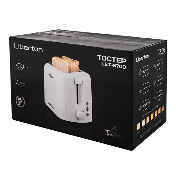 Тостер Liberton LET-5700 700 Вт білий | Зображення 8