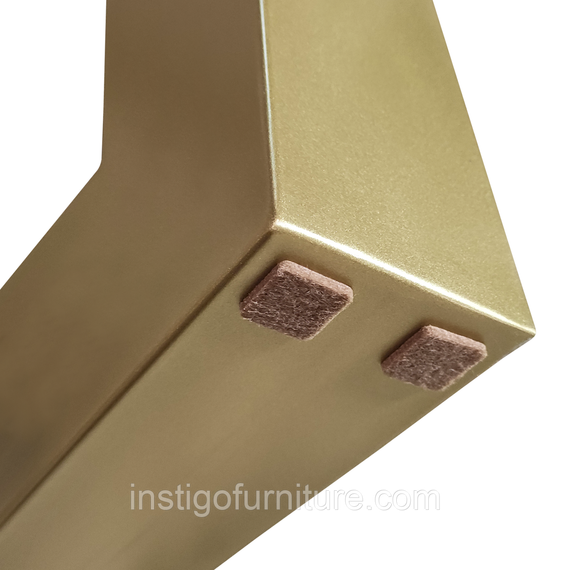 Комплект опор для столу з металу 630×100mm, H=730mm (профільна труба: 40x40mm) Золото | Зображення 3