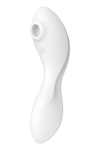Вакуумний смарт-стимулятор із вібрацією Satisfyer Curvy Trinity 5 (White), керування зі смартфона | Зображення 2