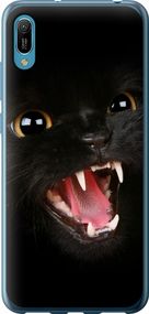 Чехол на Huawei Y6 2019 Чёрная кошка "932u-1666-17620"