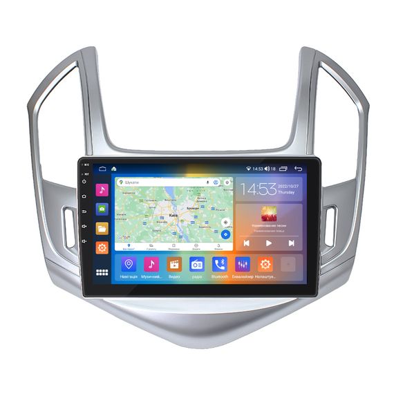 Штатна магнітола 9" Lesko для Chevrolet Cruze I Рестайлинг 2012-2016 4/64Gb CarPlay 4G Wi-Fi GPS Prime