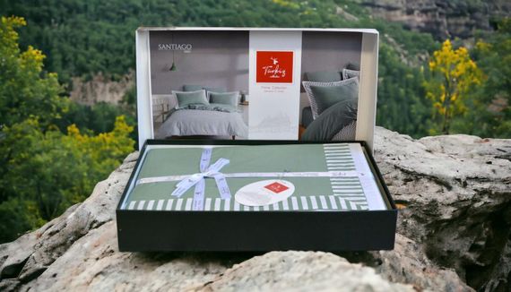 Постільна білизна Turkiz Ranforse Prima 200 х 220 см Santiago  Green | Зображення 2