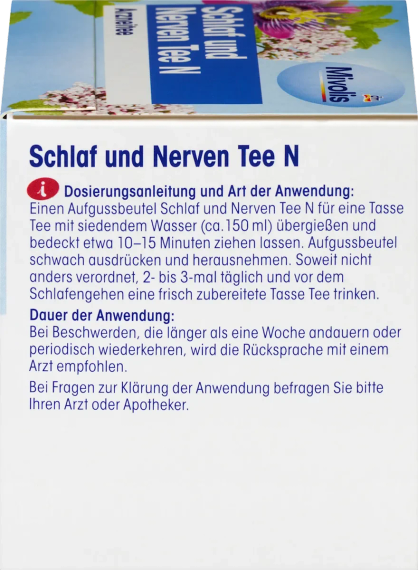 Mivolis Schlaf und Nerven Tee – успокаивающий чай для сна и нервов, 12 шт. | Зображення 2