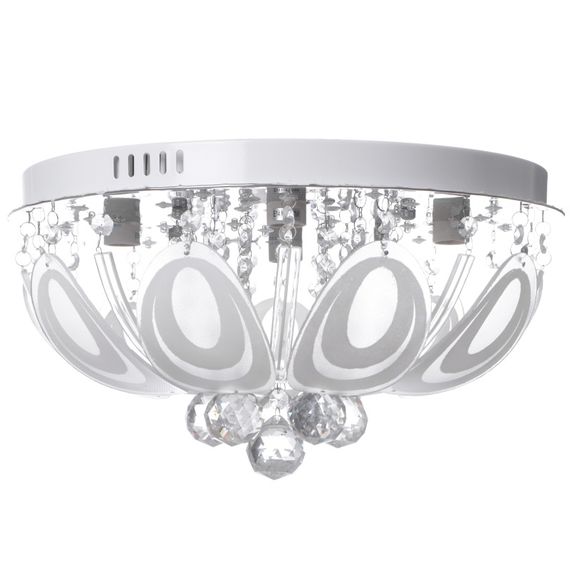 Люстра торт потолочная с пультом LED E14 60W RGB WH (BCL-652S/4)