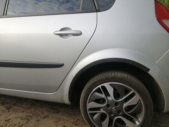 Накладки на арки (4 шт, чорні) для Renault Scenic/Grand 2003-2009 рр | Зображення 1