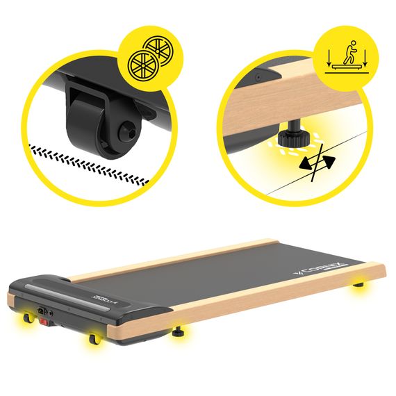 Бігова доріжка для ходьби Cornix Diana Walking Pad Oak Wood | Зображення 7