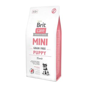 Корм Brit Care Mini Grain Free Puppy Lamb гипоаллергенный беззерновой с мясом ягненка для щенков миниатюрных пород возрастом от 2-х недель 2 кг