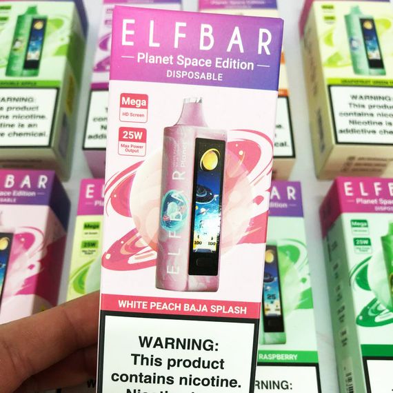 ELF BAR Planet 25000. Білий Персик Баха (White Peach Baja Splash) | Зображення 1