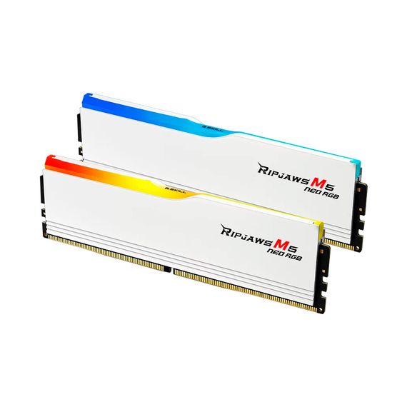 Модуль пам'яті для комп'ютера DDR5 64GB (2x32GB) 6000 MHz Ripjaws M5 Neo RGB Matte White G.Skill (F5-6000J3636F32GX2-RM5NRW) | Зображення 2