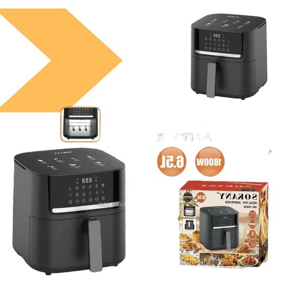 Аерофритюрниця SK-10040 з економією до 80% олії XPRO (45812-SK-10040_2049) | Зображення 4