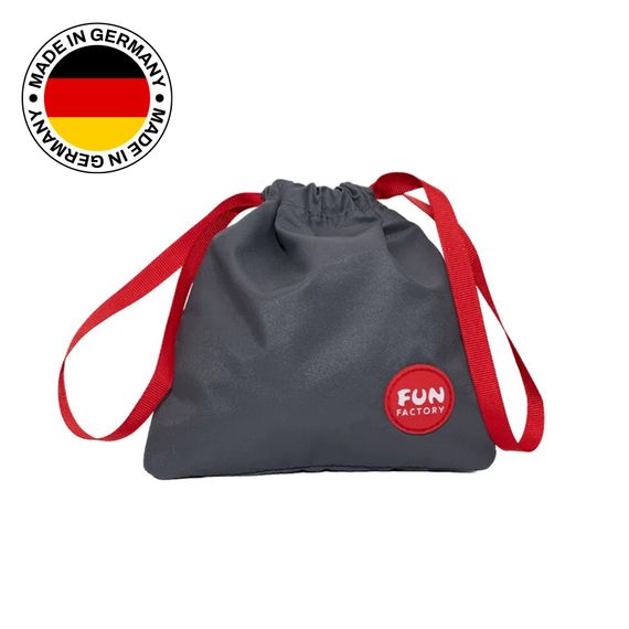 Сумка для секс-игрушек Fun Factory TOYBAG, S, серая, кисет, 14x14 см | Зображення 2